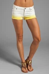 Rvca High Tide Women Short Lemon Lime - 28. Fixed Price $34.00.