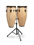 Lp Aspire 10-INCH 11-INCH Conga Set With Double Stand Natural Gloss. Fixed Price $619.99.