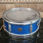 Gretsch 4105 Snare Drum Vintageround Badge Blue Sparkle 6 Ludwig Strainer. Fixed Price $399.99.