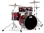 Pdp Concept Maple Red To Black Fade 5PC Drum Set - 22,10,12,16,14 PDCM2215RB. Fixed Price $1049.99.