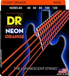 Dr NOB5-40 Neon Orange Bass Guitar Strings; 5-STRING Set Gauges 40-120. Fixed Price $42.99.