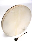22" Large Shaman Frame Drum Natural Goatskin Head W/ Leather Beater New. Fixed Price $99.96.