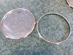 Yamaha Branded Remo Usa 13 Drum Head Batter U2 W Hoops. Fixed Price $29.95.