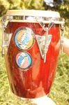 Latin Percussion Lp Cohen 1987 Red Conga 15"H Hand Drum Vintage Grateful Dead. Fixed Price $500.00.