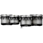Pearl Champ Carboncore Marching Tenor Drums Quad 10121314 Blk Slvr Brst Ln. Fixed Price $2058.32.