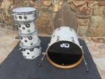 Dw Collectors 5PC Drum Set White Marble W/ 20 Inch Kick!. Fixed Price $2650.00.