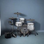 Efnote Pro 500 Electronic Drum Kit, Std Set (4 Shells, 3 Cymbals), White Sparkle. Fixed Price $4999.99.
