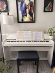 Roland 88-KEY Digital Home Piano White Full-size 3 Pedals Bench & Sheet Music. Fixed Price $500.00.