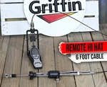 Remote Cymbal Stand - Griffin Auxiliary Cable Foot Pedal Drum High. Fixed Price $136.05.