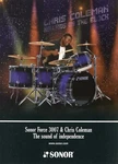 2008 Print Ad Of Sonor Force 3007 Drum Kit W Chris Coleman Nkotb. Fixed Price $9.99.
