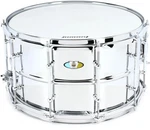 Ludwig Supralite Steel Snare Drum - 8 X 14 Inches, Polished. Fixed Price $198.00.
