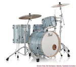 Pearl Pmx Professional Maple Ice Blue Oyster Wrap Drums Nomount/virgin 22 12 16. Fixed Price $1959.99.