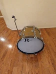 Vintage Rogers Gold Sparkle HOLIDAY14 X 20 Bass Drum, Cleveland Tag, Early 60S !. Fixed Price $895.00.