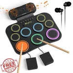 Rhymo Roll-up Drum Set Colorful Built-in Speaker Battery. Fixed Price $74.99.