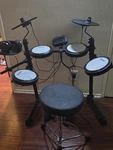 Donner Electronic Drum Kit 5 Pads Cymbal Throne Headphones Pedals. Fixed Price $200.00.