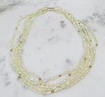 5 Strand Freshwater Pearl Necklace W/ 14K Gold Clasp & Spacers 33.4G 12-C700. Fixed Price $79.99.