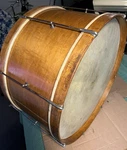 Rare Maple Vintage 1920S Ludwig 12X24 Universal Model Bass Drum With Calf Heads. Fixed Price $517.00.