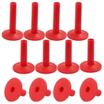 Hordion 12PCS Cymbal Long/medium/short Drum Sleeves, 8MM Flanged Red. Fixed Price $17.30.