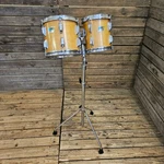 Ludwig Usa 8" 10" Tom Drum Set Thermogloss Natural + Stand Used! RK89L120526. Fixed Price $736.65.