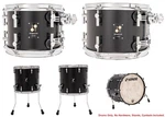 Sonor Momentum Maple Gt Black Matte Lacquer 22 10 12 14 16 Drums Shells Pack New. Fixed Price $5979.00.