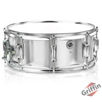 Griffin Metal Snare Drum 14"X5.5 Steel Chrome Shell Percussion Head Key Hardware. Fixed Price $53.95.