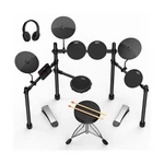 Aijoy Electric Drum Set For Beginners With 200+ Sounds, 4 Quiet Pads, 10.... Fixed Price $238.69.