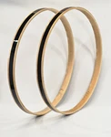 Sonor 22" Wood Bass Drum Hoops, Natural With Black Inlay. Fixed Price $49.99.