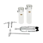 Pearl Rocket Toms W/stand 6X18 & 6X21 Arctic White. Fixed Price $672.99.