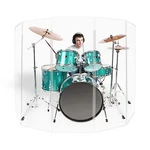 Pennzoni Drum Shield, Acrylic Screen 5 Panels With Living/plastic Hinges. Fixed Price $419.95.