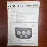 Vintage Roland PAD-5 Handypad Service Notes First Edition. Fixed Price $15.00.