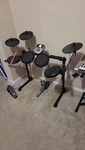 Alesis DM7X Electronic Full Drum Kit, 8 Pads, Module, Pedals, Programmable. Fixed Price $300.00.