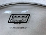 Ludwig C8220 20" White Extended Collar Timpani Head Clear Ext. Ensemble New Oop. Fixed Price $35.00.