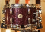 Slingerland 7X14 Radio King Solid Maple Maroon Glass Snare Drum. Fixed Price $1199.00.