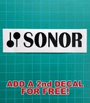 Sonor Drums Logo Bass Decal Sticker Available In Multiple Colors Bogo Free!. Fixed Price $6.99.