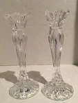Vintage Jg Durand Candle Sticks Holders 24% Lead Crystal Set Of 2. 8.5 Inch. Fixed Price $35.99.