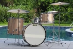 Ludwig 1960S Super Beat Drum Kit 3 Piece Champagne Sparkle. Fixed Price $1995.00.