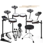 Alesis Nitro Max Mesh Electronic Drum Set And Double Bass Pedal Expansion Bundle. Fixed Price $799.99.