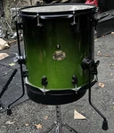 Ludwig Element Evolution Green Fade 14 Floor Tom Drum 100TH. Fixed Price $170.00.