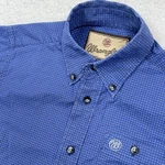 Wrangler Western Shirt Boys Pearl 13? Snaps Geometric Blue Cowboy Rodeo Gift. Fixed Price $17.95.