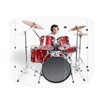 Drum Shield Premium Acrylic Screen - Panels 2FT X 5FT With Chrome Hinges. Fixed Price $385.95.