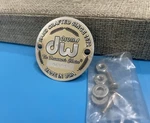 Dw Collectors Series Snare Drum Bass Floor Tom Gold Badge With Number. Fixed Price $64.99.