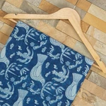 Indian Bird Block Print Fabric Cotton Indigo Blue Sewing 2.5 Yards. Fixed Price $29.32.
