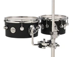 Design Series Concert Toms, 5X8/5X10, Black Satin Lacquer W/chrome Hardware. Fixed Price $469.00.