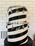 70S Ludwig Vistalite Pattern Concert Toms. Rare John Bonham*. Fixed Price $1350.00.