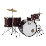 Pearl Roadshow 5-PC Complete Drum Set W/22" Kick, Cymbals & Hardware Red Wine. Fixed Price $724.99.