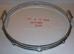 Slingerland Drum Hoop Usa Made 15" 10 Hole Chrome Signature Snare Side, Niles. Fixed Price $59.29.
