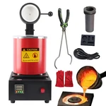 Ntud 1500W Electric Gold Melting Furnace 6.6LB Crucible Casting Ingot Mold Kit. Fixed Price $213.79.