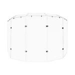 Pennzoni Drum Shield 4FT Acrylic Panels W/ Deflector & Bright Chrome Hinges. Fixed Price $288.95.