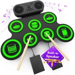 Electric Drum Set With Dual Speaker, Electronic Pad And Sticks Kit Suppo.... Fixed Price $54.96.