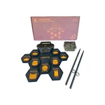 Roll Up Table Top Electronic Drum Set Sticks Pedals Open Box Tested. Fixed Price $29.99.